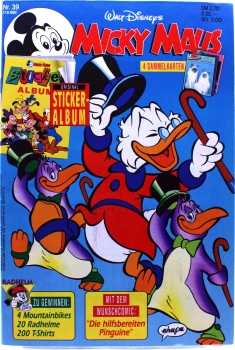 Walt Disneys Micky Maus Comic Nr. 39 (1992): Dagobert Duck - die hilfsbereiten Pinguine von Ehapa